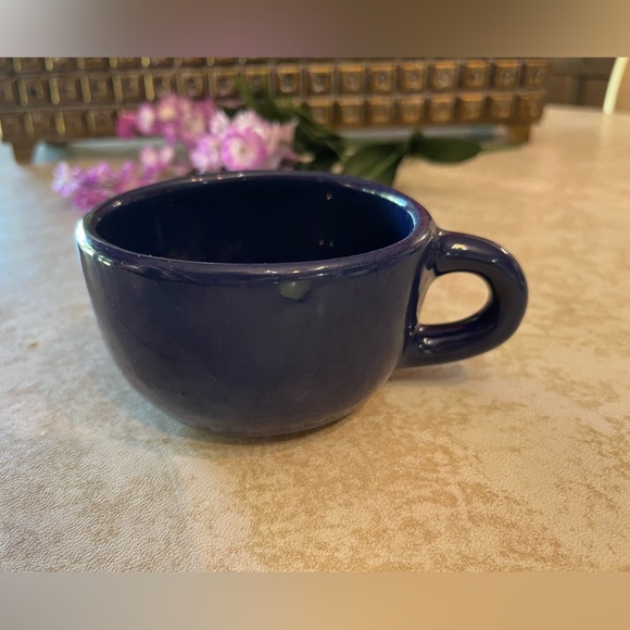 RARE Vintage Wellfleet Pottery Cobalt Blue Mug / Coffee Cup   Handmade Cape Cod - Picture 2 of 10
